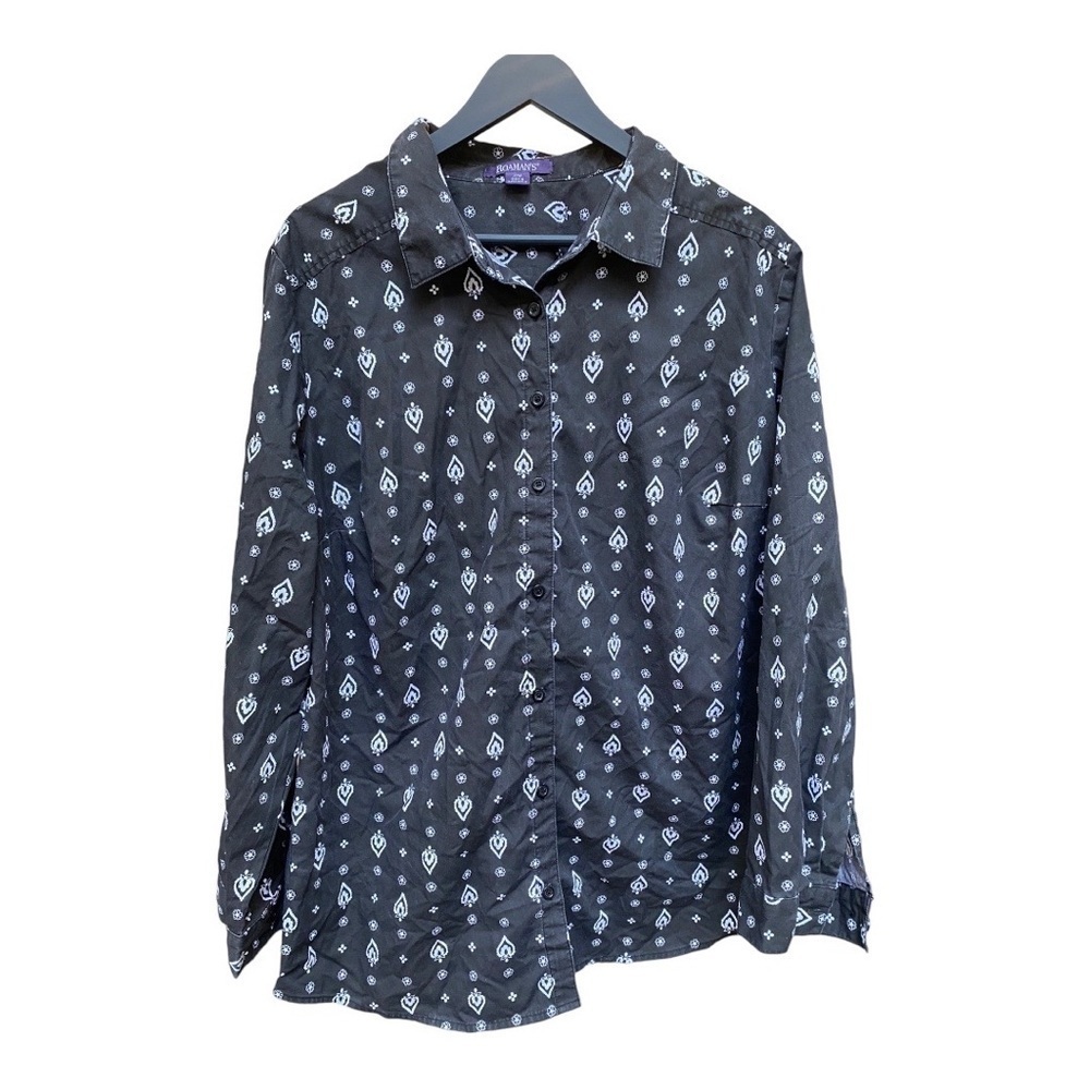 Roaman’s | Novelty | Long Sleeve | Blouse | Size: 22W